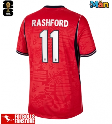 England Marcus Rashford #11 Bortatröja VM 2026 Kortärmad